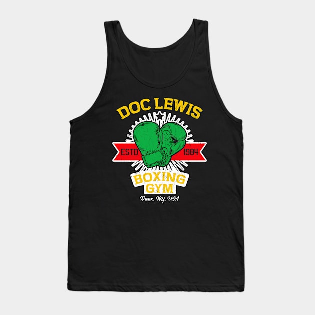 Doc's Gym Bronx NY 80s Distressed Tank Top by machmigo